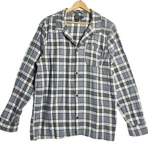vtg pendleton plaid‎ button up Tall xxl 100% cotton flannel checkered mens top